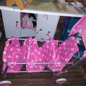 3 Doll Stroller